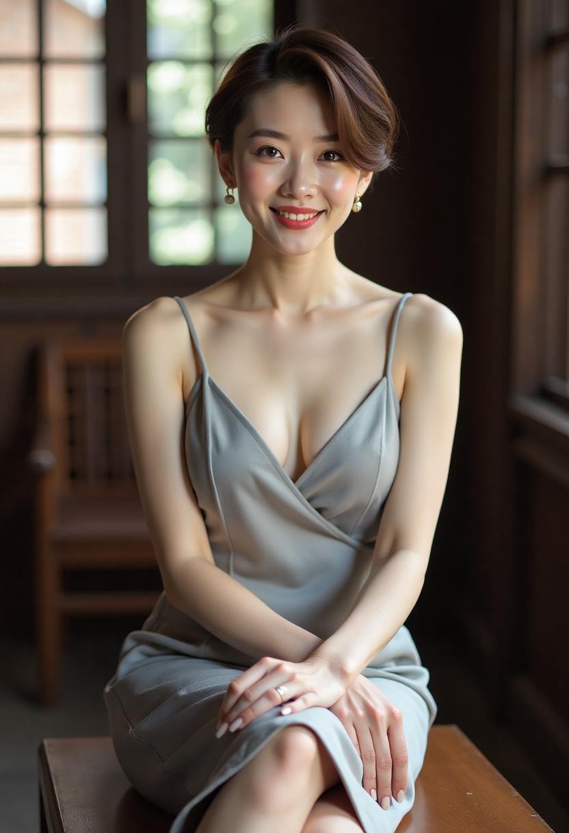 老屋窗边摊开的手抄本与冬日村庄